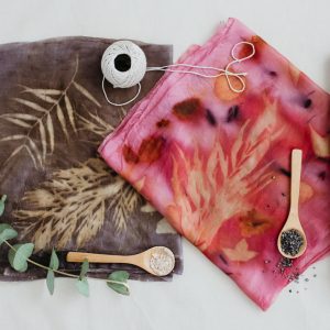 Taller Online de Eco Print + Manto de Hierro + Manto de Color | Tintórea